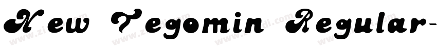 New Tegomin Regular字体转换